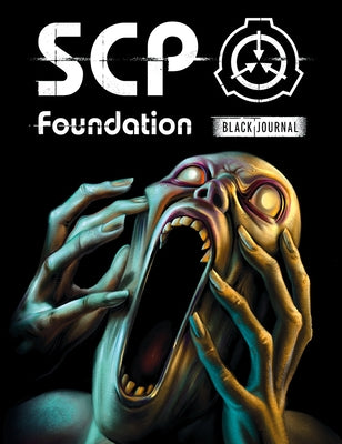 Black SCP Foundation artbook journal by Aloha Comics LLC, paperback with SCP-themed cover art and blank pages for writing or sketching.