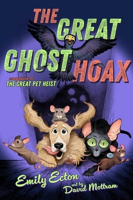 Paperback of The Great Ghost Hoax by Atheneum Books for Young Readers, showing the book cover with ghostly illustrations.