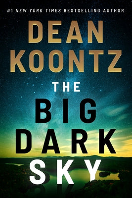 Paperback copy of The Big Dark Sky novel by Thomas & Mercer, featuring a dark sky scene on the cover.