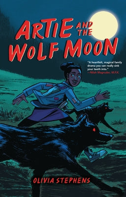 Paperback of "Artie and the Wolf Moon" by Graphic Universe, featuring the book cover with illustrated characters and moonlit scene.