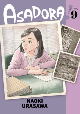 Paperback copy of Asadora! Vol. 9 manga by Viz Media featuring colorful cover art and Japanese manga characters.