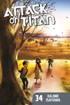 Paperback of Attack on Titan 34 by Kodansha Comics featuring cover art with characters from the manga series.
