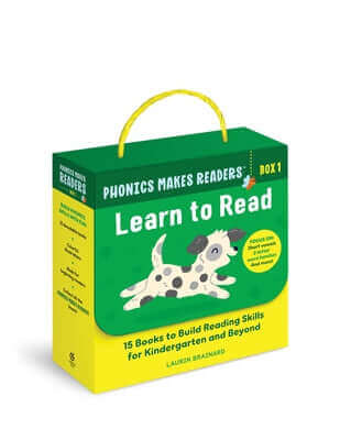 Phonics Makes Readers: Learn to Read Box 1: 15 Books to Build Reading Skills for Kindergarten and Beyond Paperback Callisto Kids