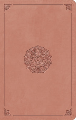 ESV Thinline Bible, Red Letter (Trutone, Blush Rose, Emblem Design) by