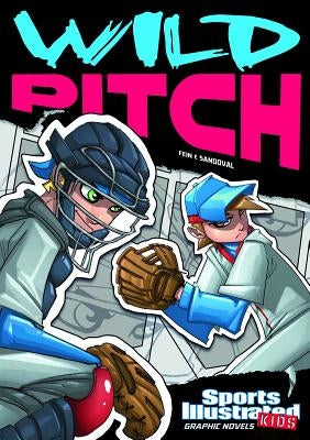 Paperback of Wild Pitch by Stone Arch Books featuring a colorful baseball-themed cover illustration.