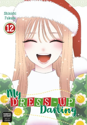 Paperback of My Dress-Up Darling 12 manga by Square Enix Manga, featuring colorful cover art with characters from the series.