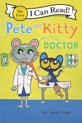 Paperback of Pete the Kitty Goes to the Doctor by HarperCollins, featuring colorful illustrations of Pete visiting the doctor.