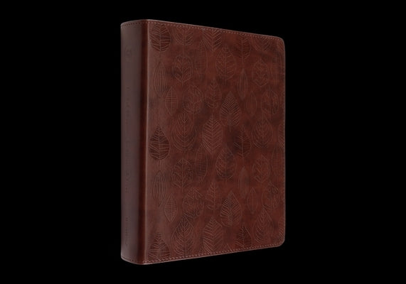 ESV Single Column Journaling Bible (Trutone, Chestnut, Leaves Design) by