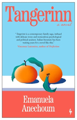 Paperback of Tangerinn novel by Europa Editions with colorful cover art featuring vibrant abstract design.