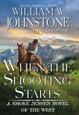 Mass market paperback of "When the Shooting Starts" by Pinnacle Books, showing the book cover with bold title and author name.