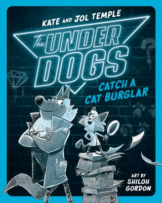 Paperback cover of The Underdogs Catch a Cat Burglar by Razorbill, featuring colorful illustrations of cats and a detective scene.