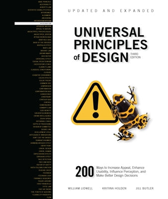Paperback of Universal Principles of Design by Rockport Publishers, showing the book cover with title and design elements.