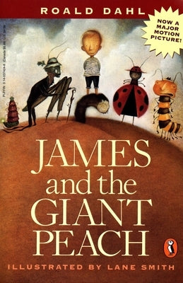 Paperback of James and the Giant Peach by Viking Books for Young Readers, showing the book cover with colorful illustrations.