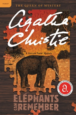 Paperback of "Elephants Can Remember: A Hercule Poirot Mystery" by William Morrow & Company, showing the book cover with title and author.