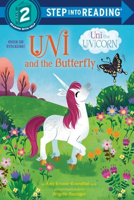 Paperback of "Uni and the Butterfly" by Random House Books for Young Readers, featuring a colorful unicorn and butterfly illustration.
