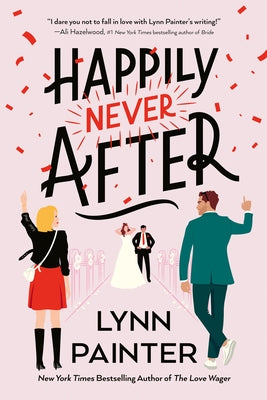 Happily Never After paperback book by Berkley Books with colorful cover art and title text, resting on a flat surface.