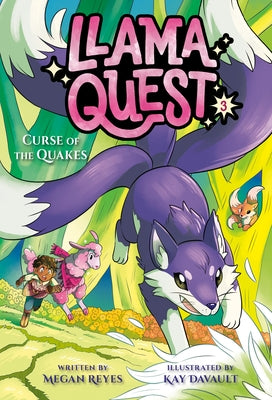 Paperback of Llama Quest #3: Curse of the Quakes by Random House Books for Young Readers, showing the book cover with llama illustrations.