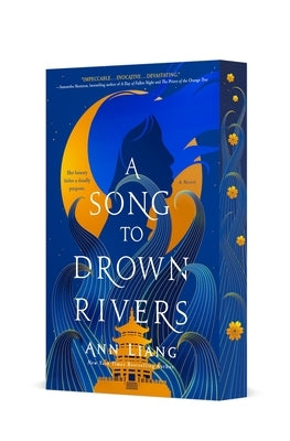 Paperback copy of "A Song to Drown Rivers" novel by St. Martin's Griffin, featuring the book cover with dark, atmospheric artwork.