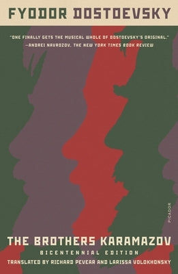 Paperback edition of The Brothers Karamazov by Picador USA, featuring a cover with classic artwork and the title text.