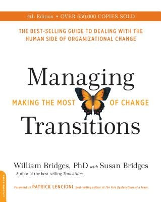 Paperback of Managing Transitions 25th Anniversary Edition by Balance showing the front cover with title and author text.
