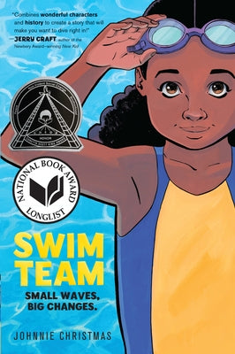 Paperback of Swim Team: A Graphic Novel by Harperalley featuring vibrant illustrated cover art.