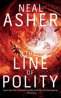 Mass market paperback of "The Line of Polity: The Second Agent Cormac Novel" by Night Shade Books, showing the book cover.