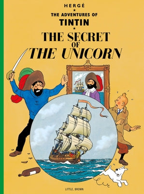 Paperback copy of "The Secret of the Unicorn" by Little, Brown Books for Young Readers with a colorful cover illustration.
