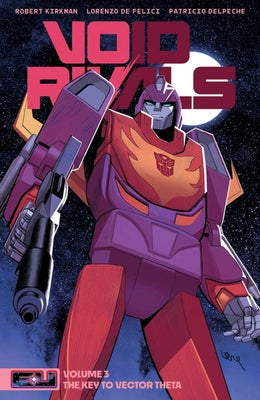 Paperback of Void Rivals Volume 3: The Key to Vector Theta comic book by Image Comics, showing cover art and title.