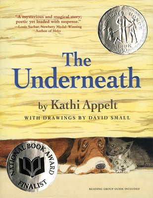 Paperback copy of "The Underneath" by Atheneum Books for Young Readers, showing the book cover with title and author.