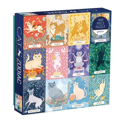Cat Zodiac 500 Piece Puzzle Board Games Galison