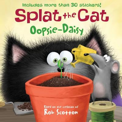 Paperback of Splat the Cat: Oopsie-Daisy by HarperCollins, showing colorful cover and over 30 fun stickers.