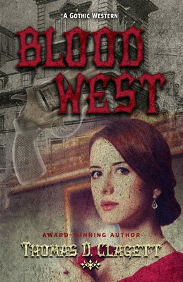 Paperback of Blood West by Thorndike Press, a Gale, Cengage Company, featuring a book cover with western-themed artwork.