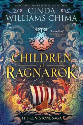 Paperback of Runestone Saga: Children of Ragnarok by HarperCollins, featuring cover art with Nordic runestones and mythological imagery.