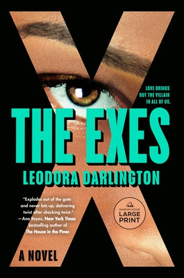 Paperback copy of "The Exes" novel by Random House Large Print Publishing with a visible book cover and title.