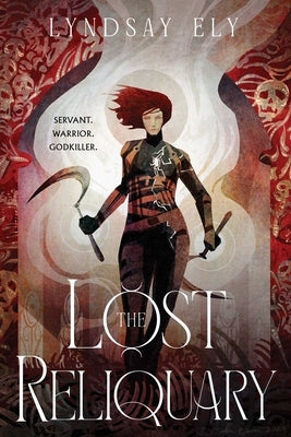 Paperback of The Lost Reliquary by S&s/Saga Press featuring a dark, mystical cover with ancient symbols and imagery.