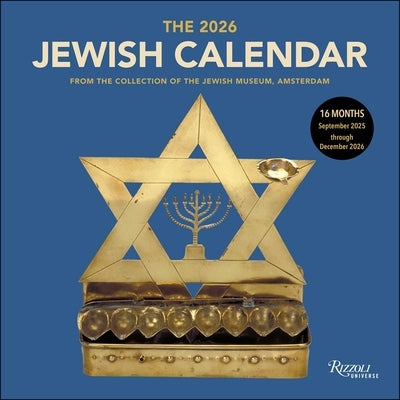 The Jewish Calendar 2025-2026 (5786) 16-Month Wall Calendar Wall Rizzoli Universe