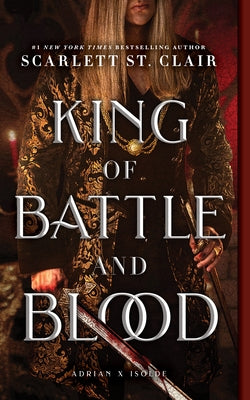 Paperback of King of Battle and Blood by Bloom Books, showing the book cover with dark fantasy artwork.