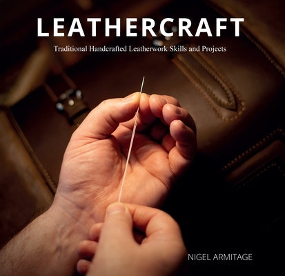 Paperback book titled "Leathercraft" by Schiffer Craft, showing handcrafted leatherwork tools and projects on the cover.