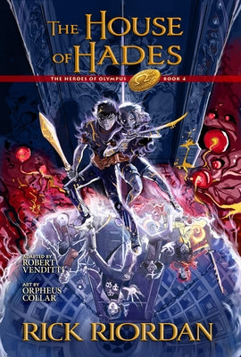 Paperback of The House of Hades: The Graphic Novel from Disney Hyperion, showing colorful cover art with characters from Heroes of Olympus.