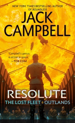 Paperback copy of Resolute novel by Penguin Publishing Group with a plain cover and title text visible.