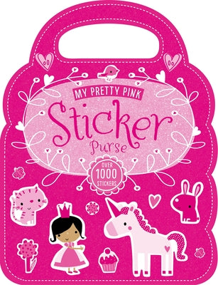 Pink sticker purse paperback book by Make Believe Ideas featuring playful, colorful stickers on the cover.
