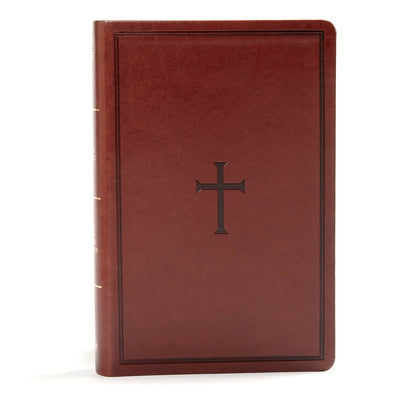 KJV Large Print Personal Size Reference Bible, Brown Leathertouch Indexed by Holman Bible Publishers