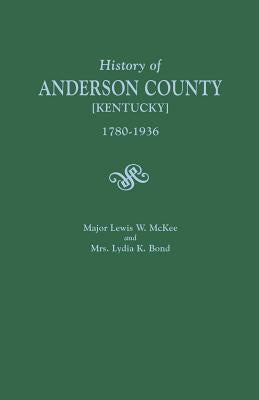 Paperback book titled "History of Anderson County Kentucky 1780-1936" by Genealogical Publishing Company, showing the cover design.