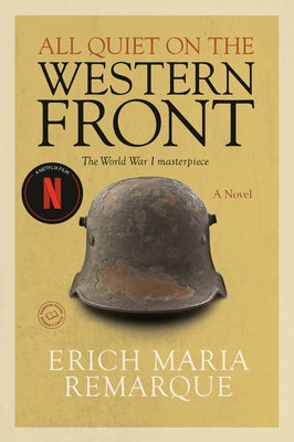 Paperback of All Quiet on the Western Front by Random House Trade, showing the book cover with military imagery and title.