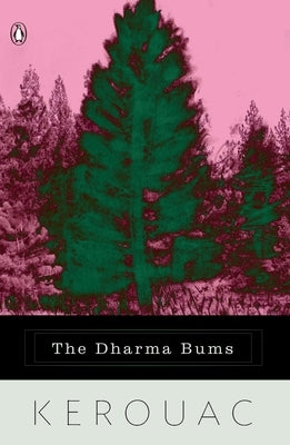 Paperback of "The Dharma Bums" by Penguin Books featuring the book cover with title and author's name.