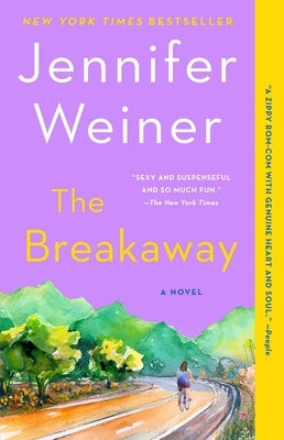 Paperback copy of "The Breakaway" novel by Atria Books featuring a cover with abstract artwork and bold typography.