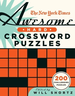 Paperback of The New York Times Awesome Hard Crossword Puzzles by St. Martin's Griffin featuring a partially completed crossword grid.