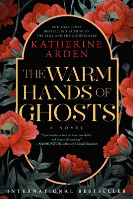 Paperback of The Warm Hands of Ghosts by Random House Worlds showing the book cover with ghostly artwork and title text.