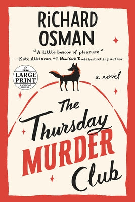 Paperback of The Thursday Murder Club by Random House Large Print Publishing featuring a cover with a mysterious, cozy crime scene.