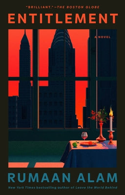 Paperback of the novel "Entitlement" by Penguin Publishing Group, featuring a close-up of the book cover and title.